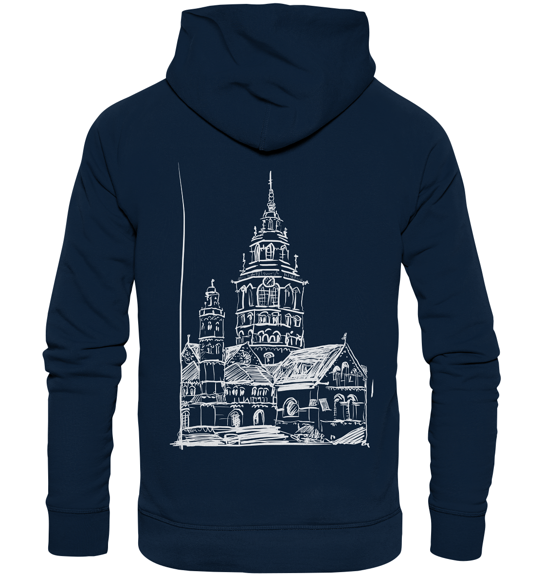 Meenzer Dom Backprint Unisex - Organic Basic Hoodie