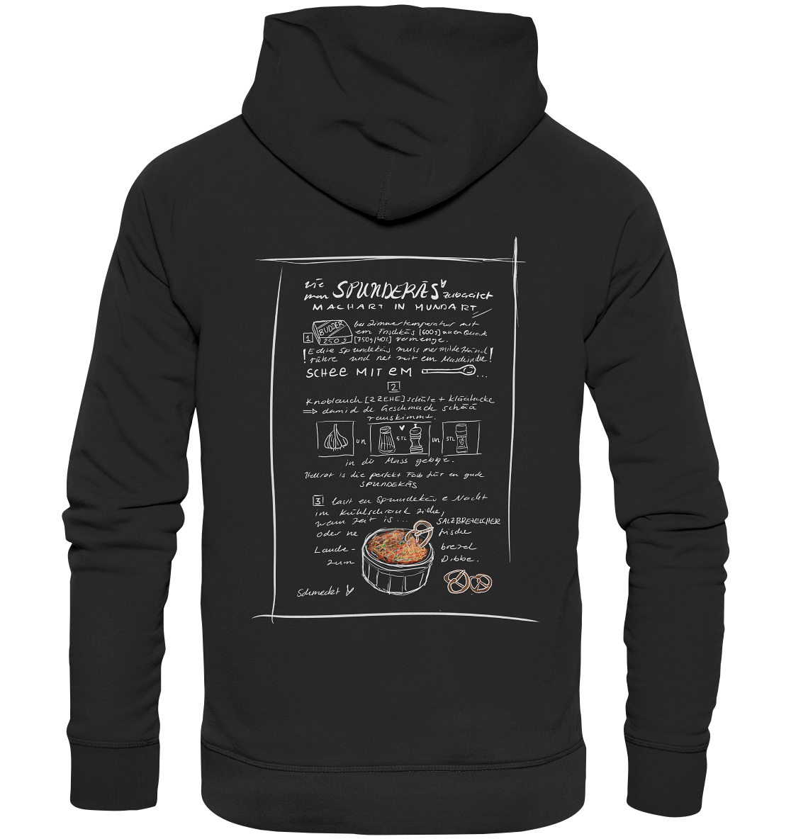 Spundekäs Backprint Unisex - Organic Basic Hoodie
