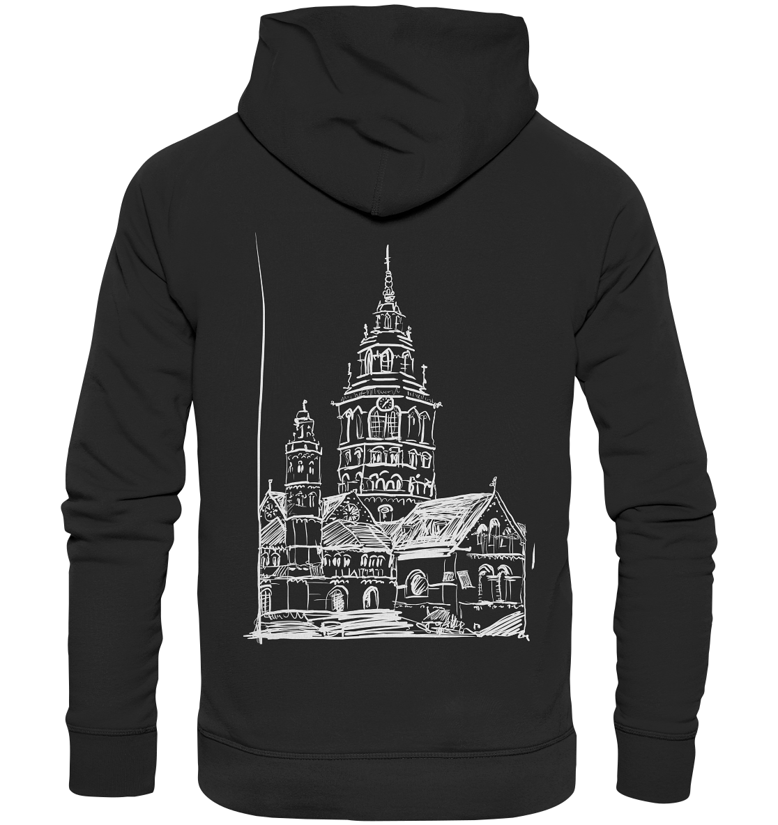 Meenzer Dom Backprint Unisex - Organic Basic Hoodie