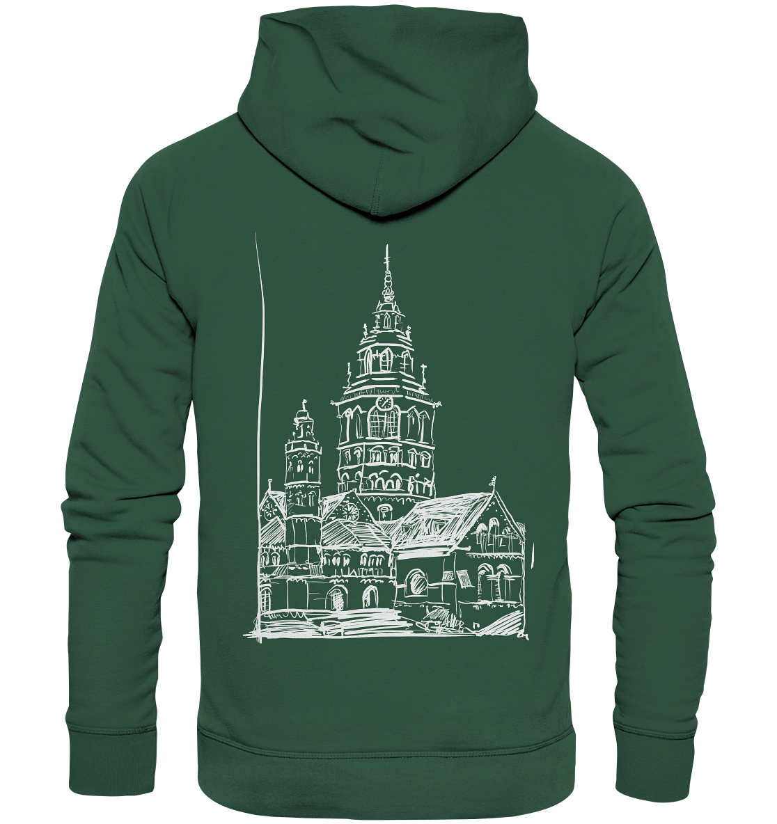 Meenzer Dom Backprint Unisex - Organic Basic Hoodie