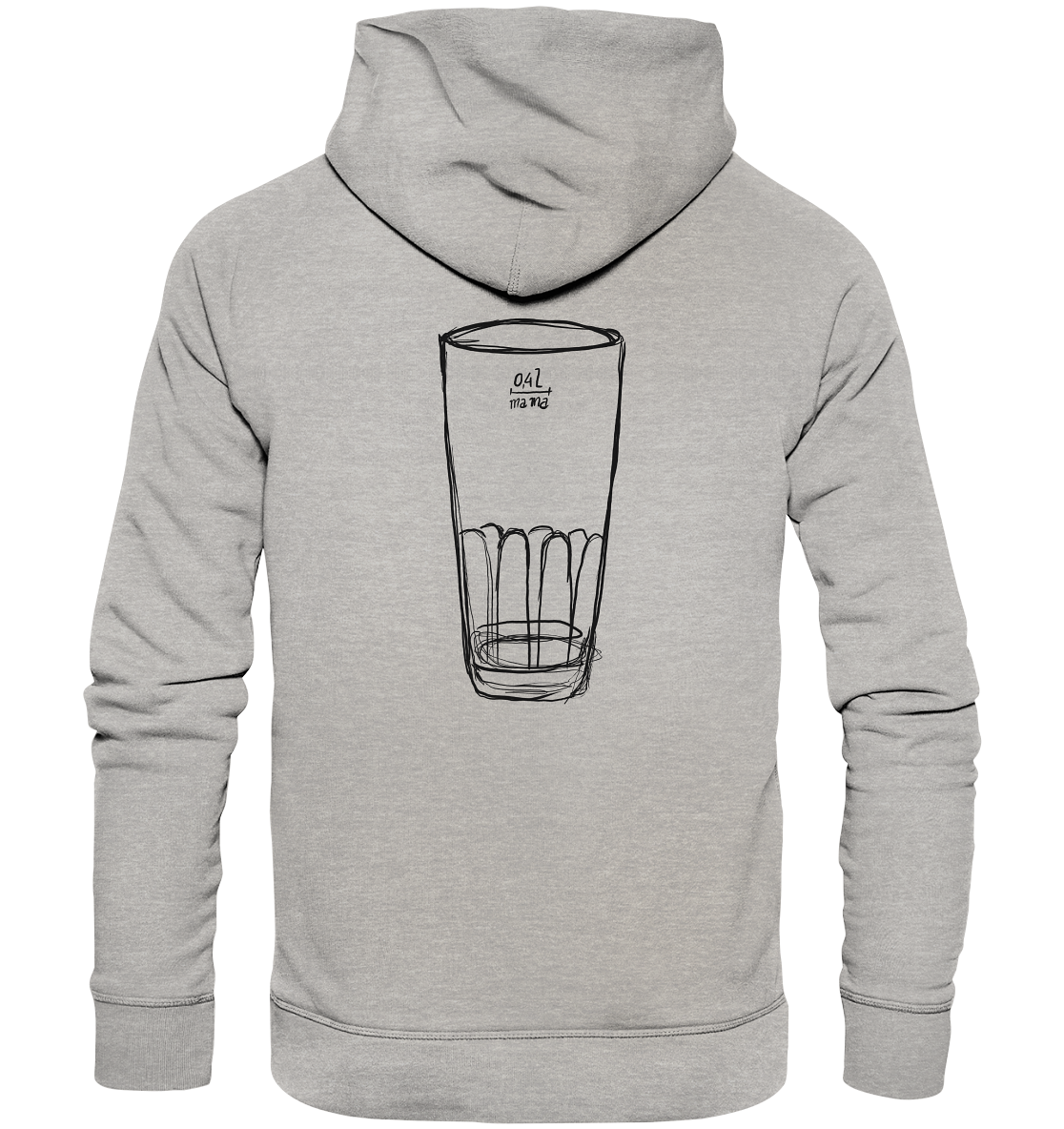 Meenzer Stange Backprint Unisex - Organic Basic Hoodie