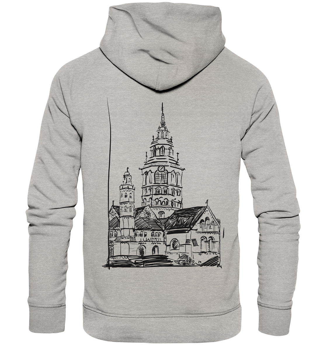 Meenzer Dom Backprint Unisex - Organic Basic Hoodie