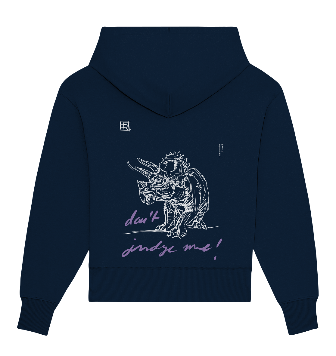 don´t judge me Backprint Unisex - Organic Oversize Hoodie