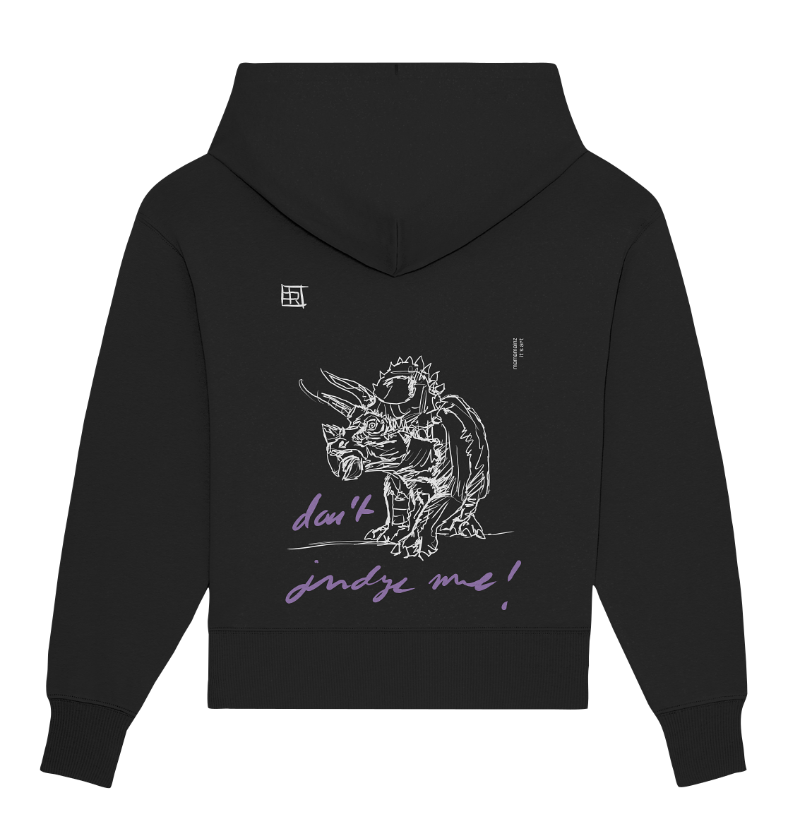 don´t judge me Backprint Unisex - Organic Oversize Hoodie