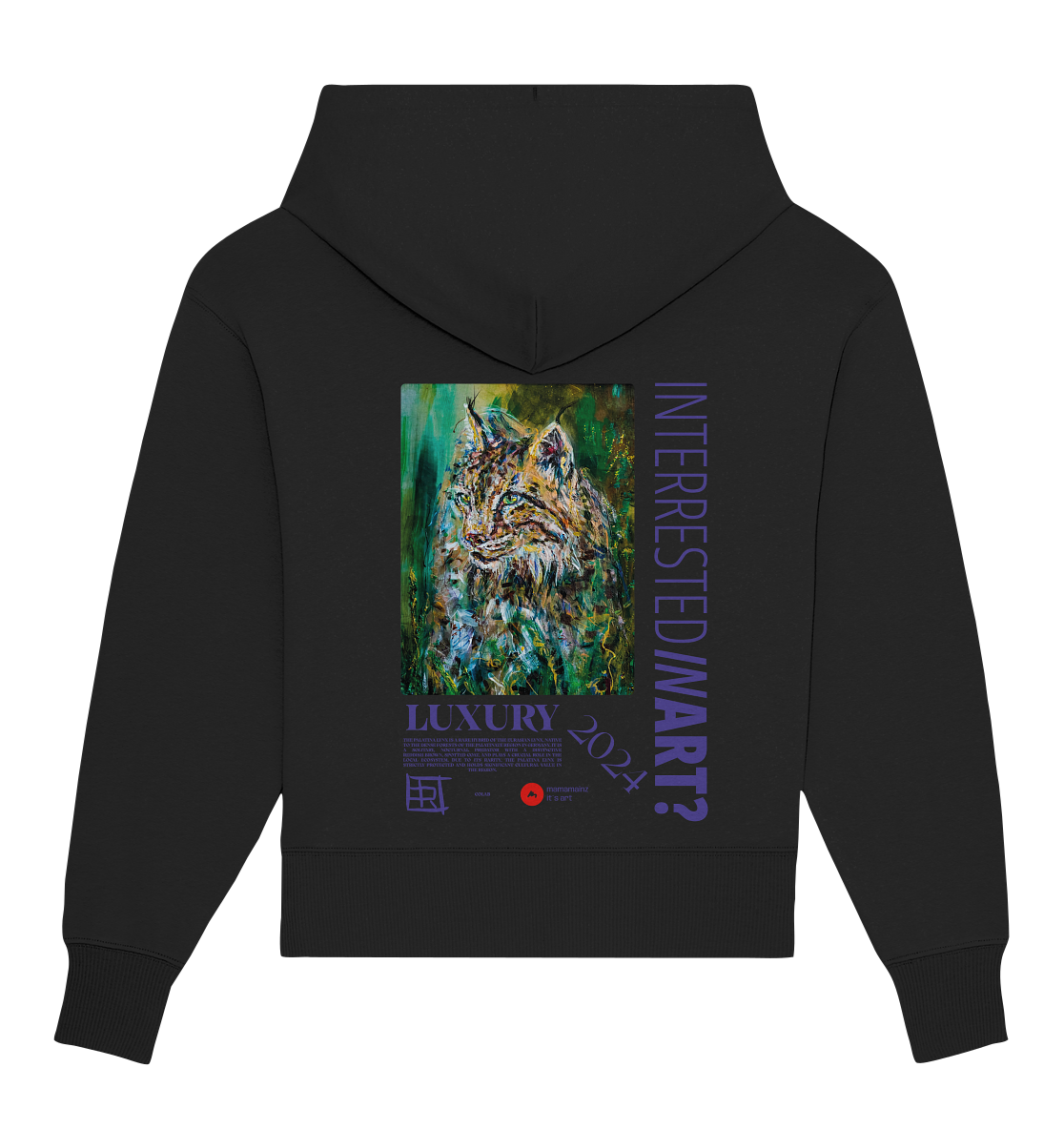 Luxury Backprint Unisex - Organic Oversize Hoodie