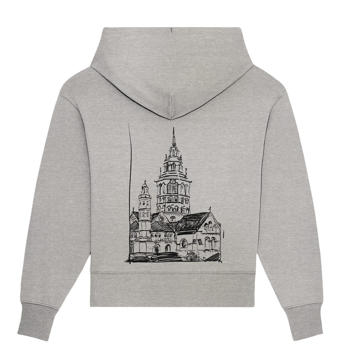 Meenzer Dom Backprint Unisex - Organic Oversize Hoodie