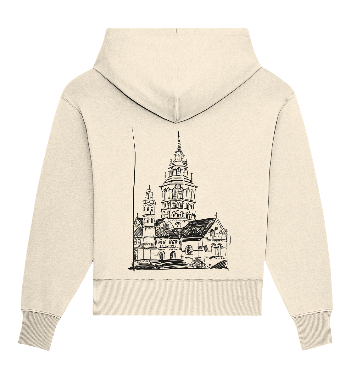 Meenzer Dom Backprint Unisex - Organic Oversize Hoodie