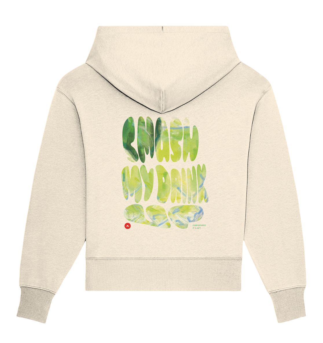 Smash my Gin Basel smash up Backprint Unisex - Organic Oversize Hoodie