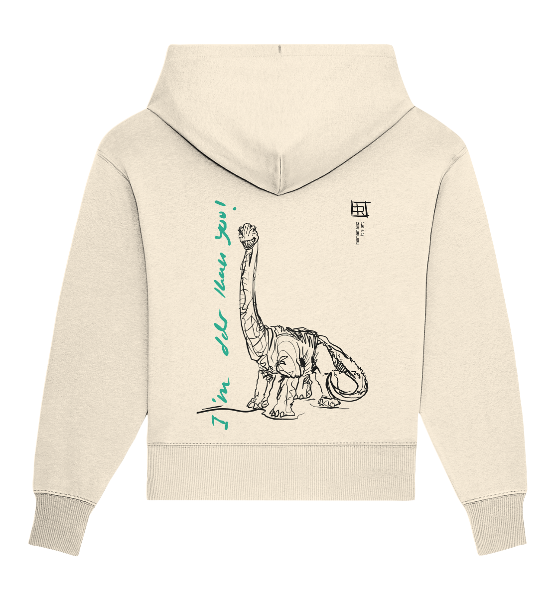 I´m older than you! Front,-Backprint Unisex - Organic Oversize Hoodie