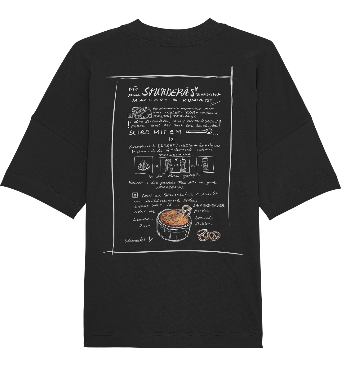 Spundekäs Backprint Unisex - Organic Oversize Shirt