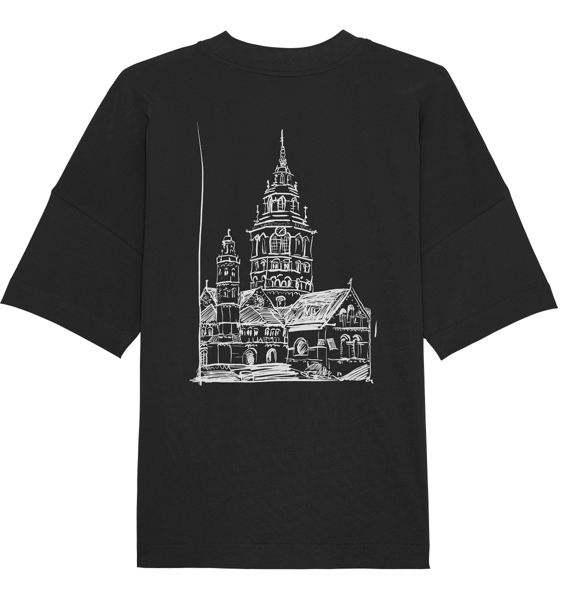 Meenzer Dom Backprint Unisex - Organic Oversize Shirt