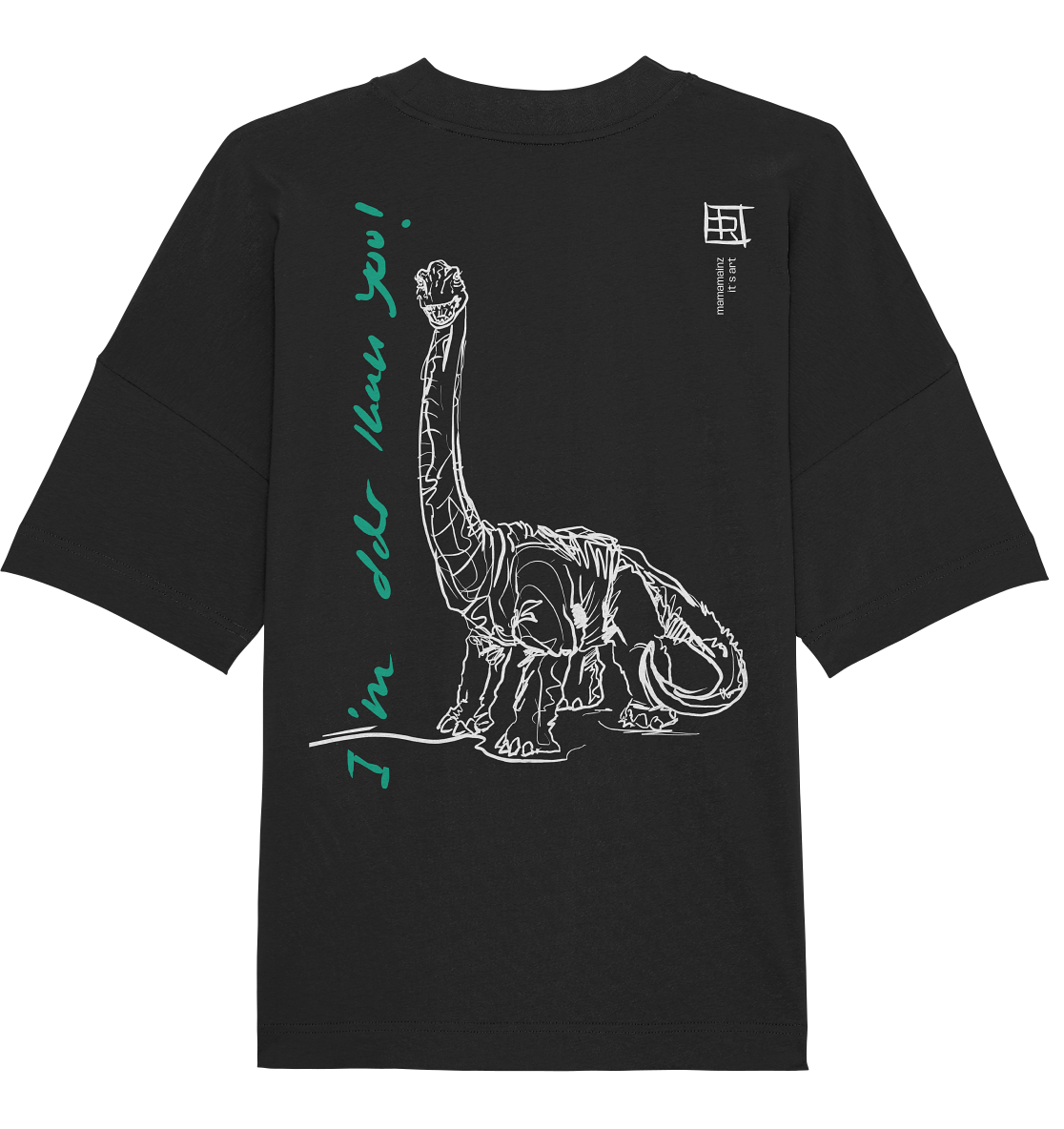 I am older than you Backprint Unisex - Organic Oversize Shirt