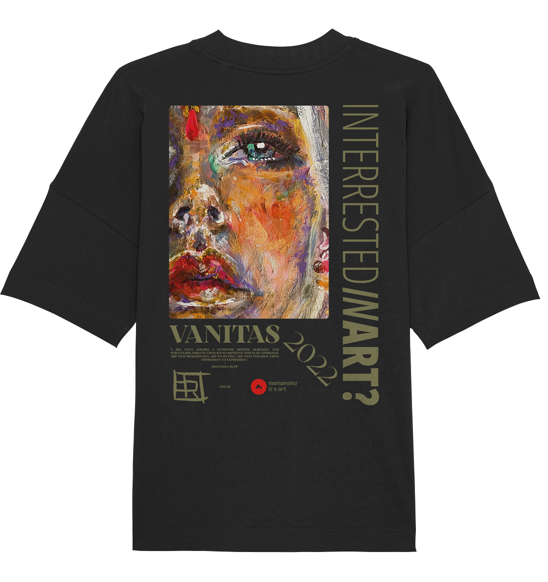 Vanitas Backprint Unisex - Organic Oversize Shirt