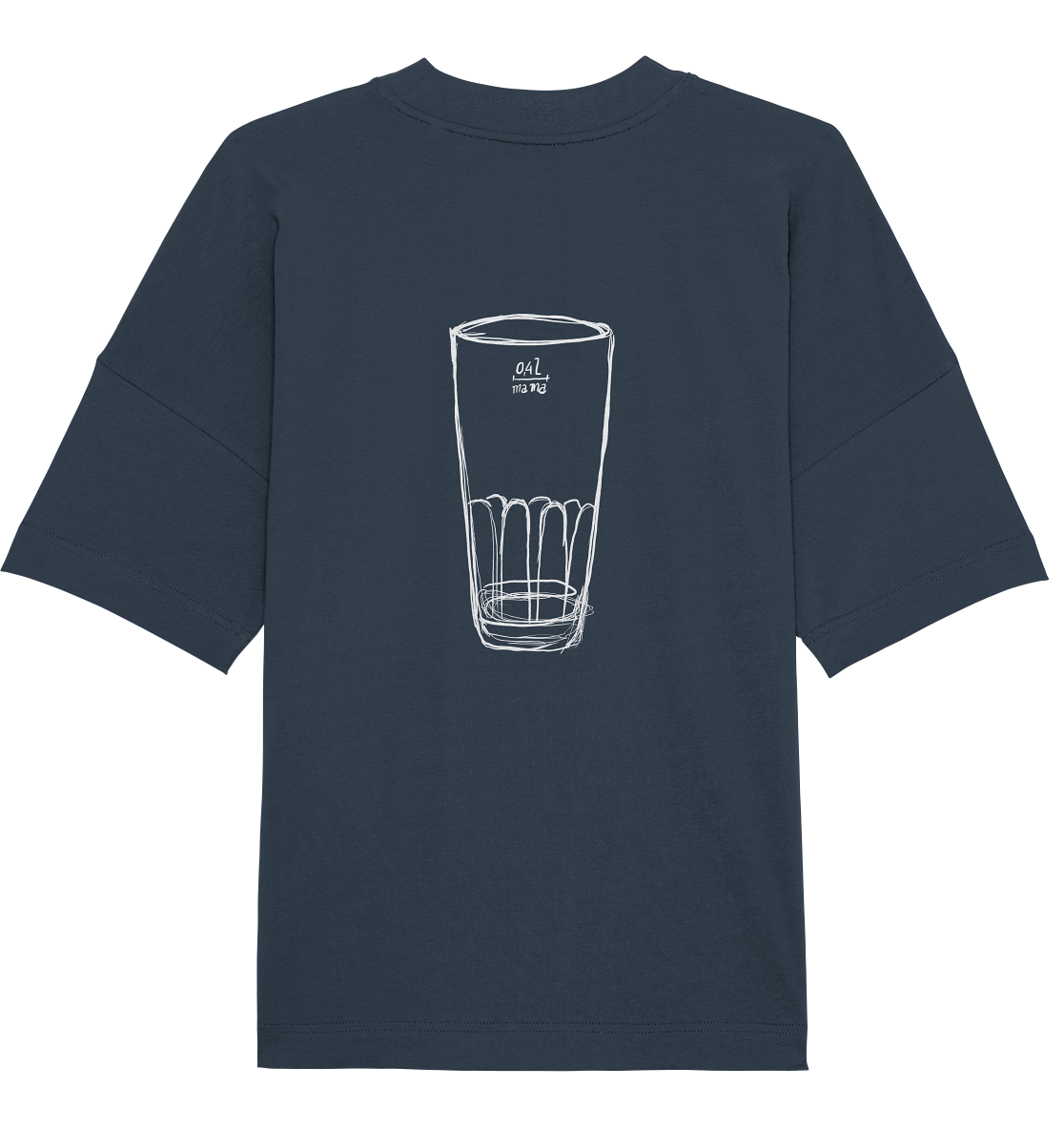 Meenzer Stange Backprint Unisex - Organic Oversize Shirt
