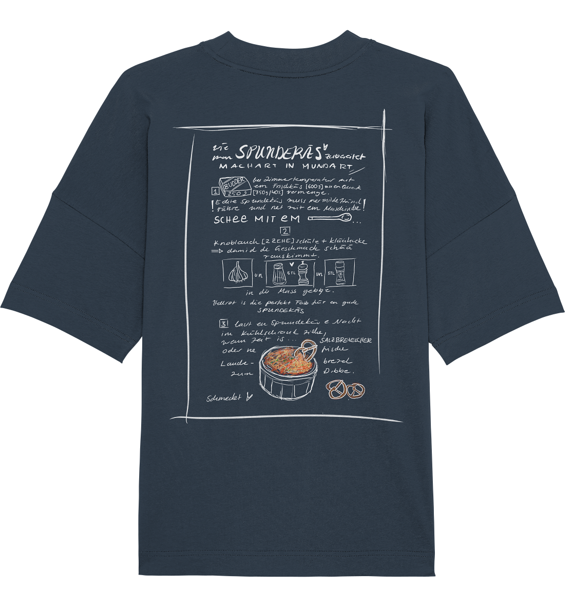 Spundekäs Backprint Unisex - Organic Oversize Shirt