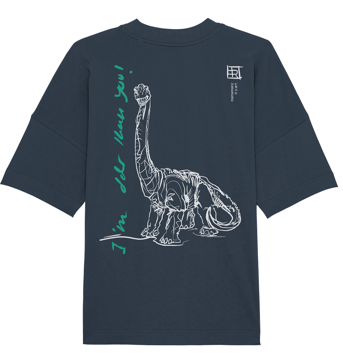 I am older than you Backprint Unisex - Organic Oversize Shirt