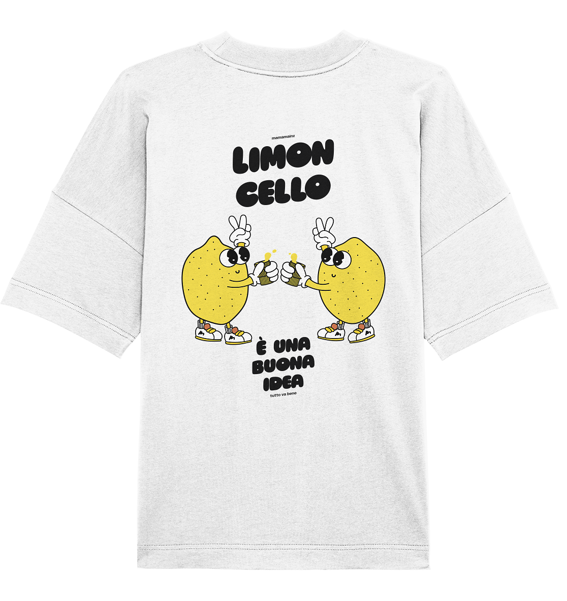 Limoncello é una buona idea Backprint Unisex - Organic Oversize Shirt