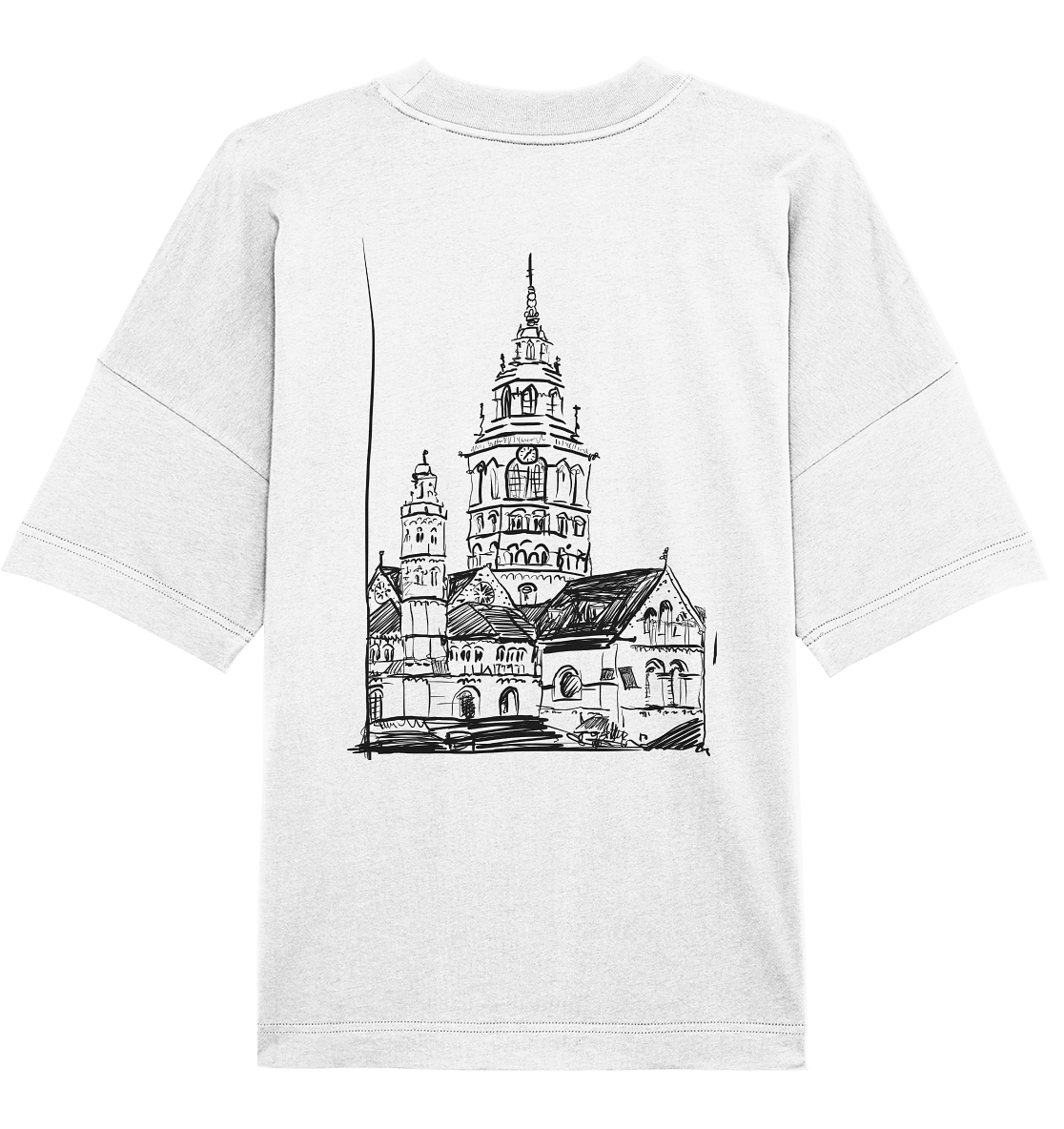 Meenzer Dom Backprint Unisex - Organic Oversize Shirt