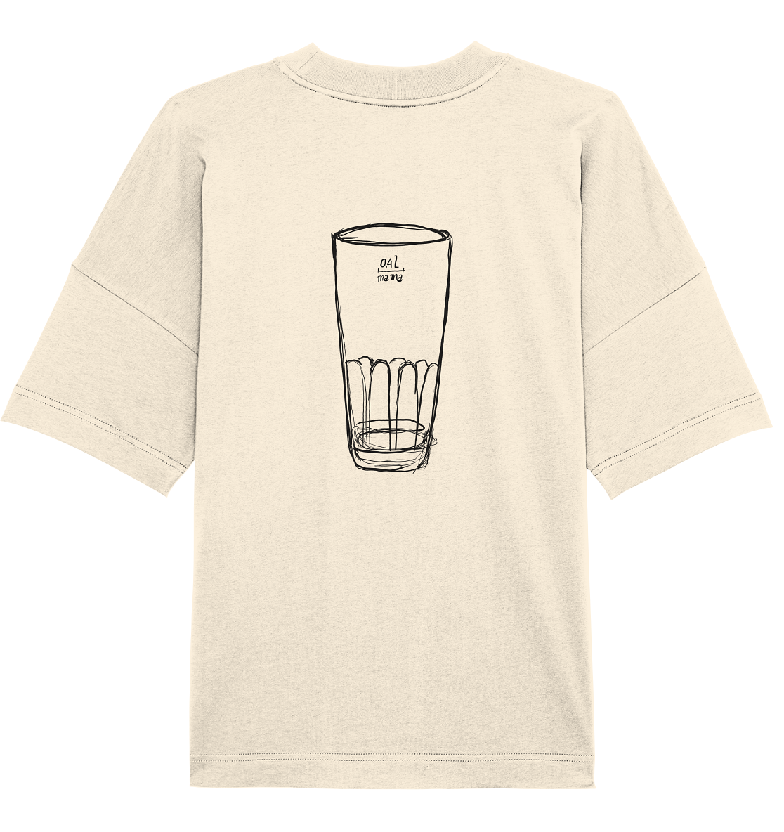 Meenzer Stange Backprint Unisex - Organic Oversize Shirt