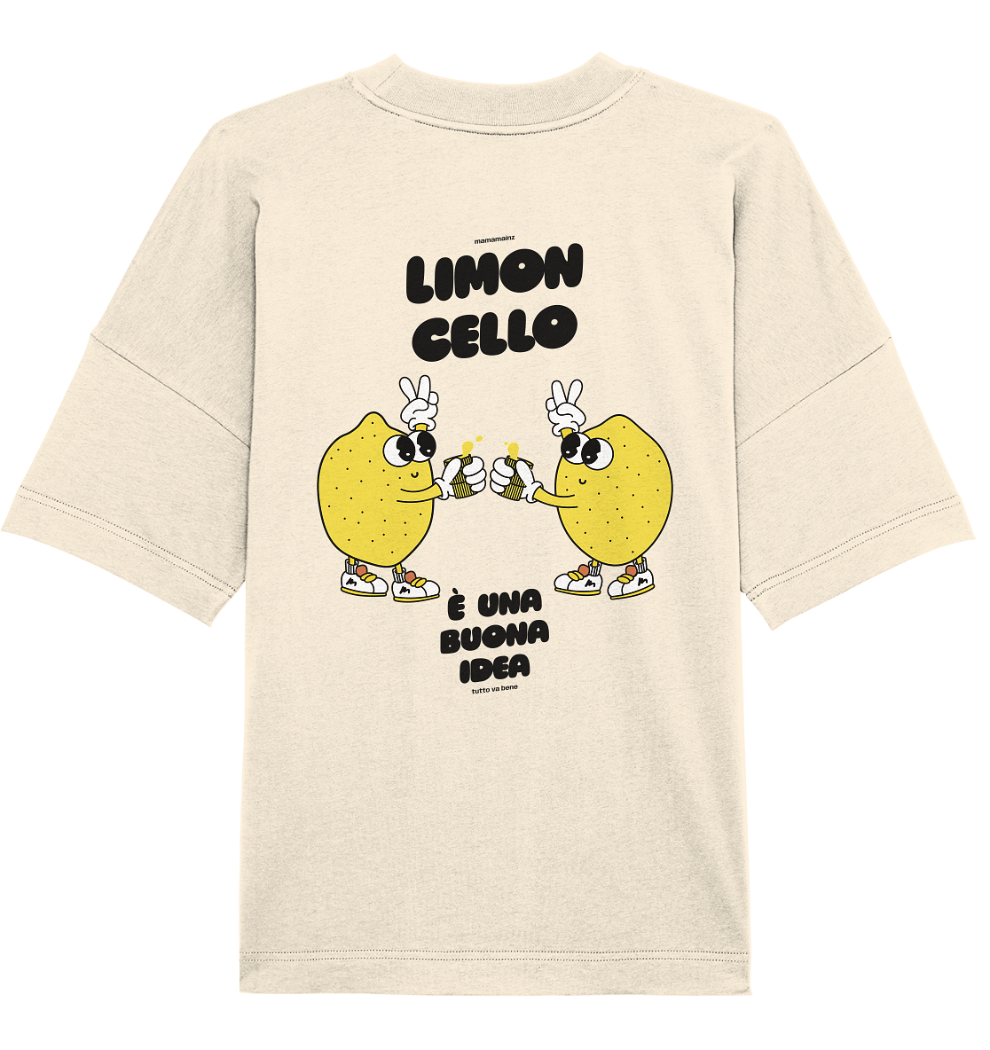 Limoncello é una buona idea Backprint Unisex - Organic Oversize Shirt