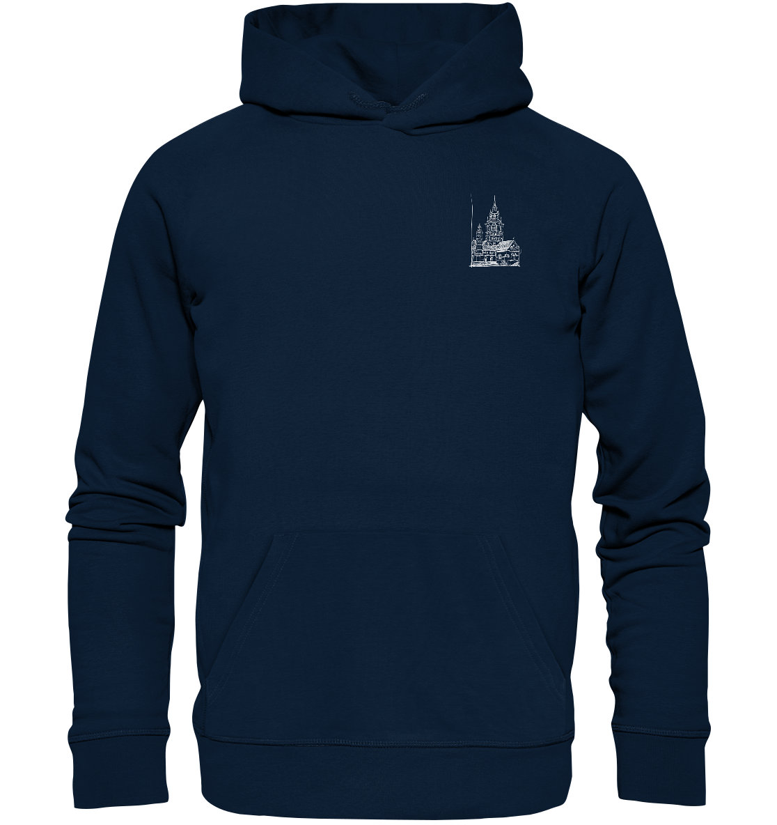 Meenzer Dom Frontprint Unisex - Organic Basic Hoodie