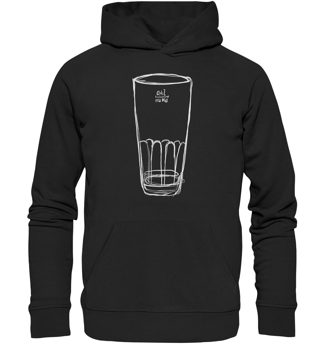 Meenzer Stange Frontprint Unisex - Organic Basic Hoodie