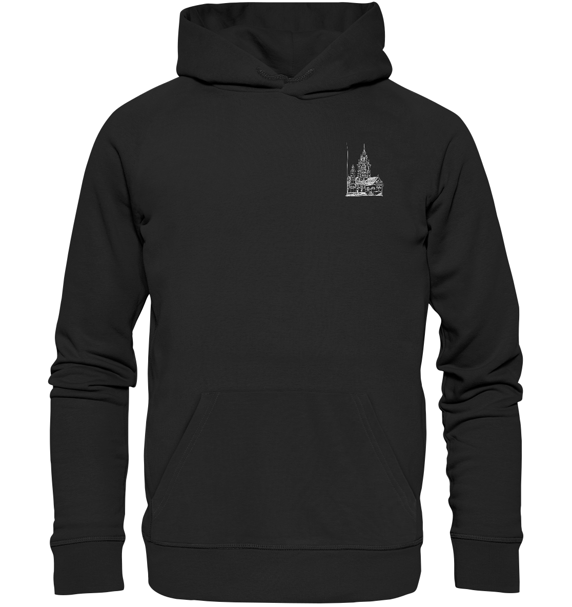Meenzer Dom Frontprint Unisex - Organic Basic Hoodie