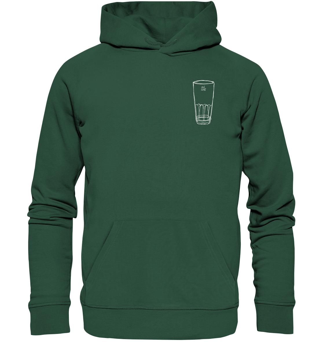 Meenzer Stange Frontprint Unisex - Organic Basic Hoodie
