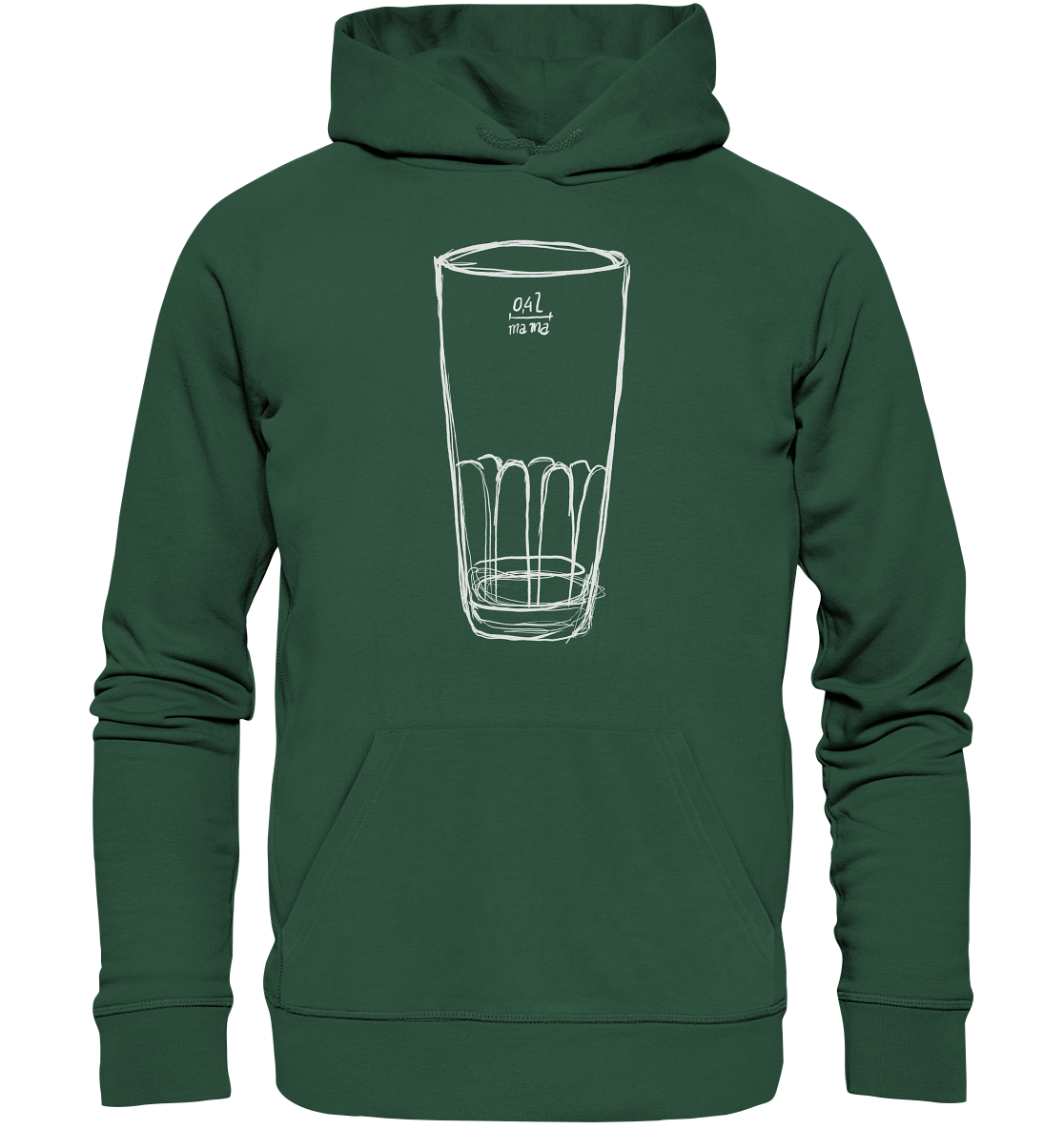 Meenzer Stange Frontprint Unisex - Organic Basic Hoodie