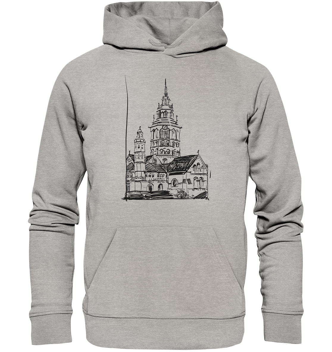 Meenzer Dom Frontprint Unisex - Organic Basic Hoodie
