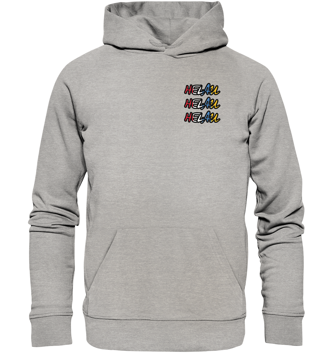 Helau Frontprint Unisex - Organic Basic Hoodie