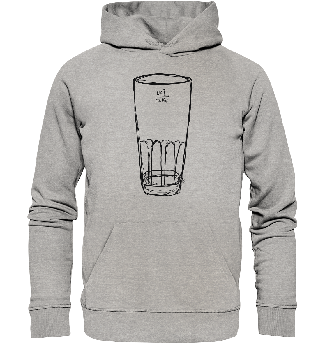 Meenzer Stange Frontprint Unisex - Organic Basic Hoodie