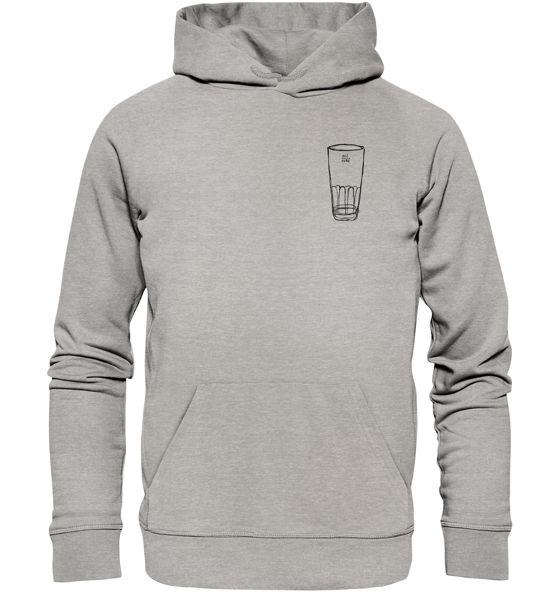 Meenzer Stange Frontprint Unisex - Organic Basic Hoodie