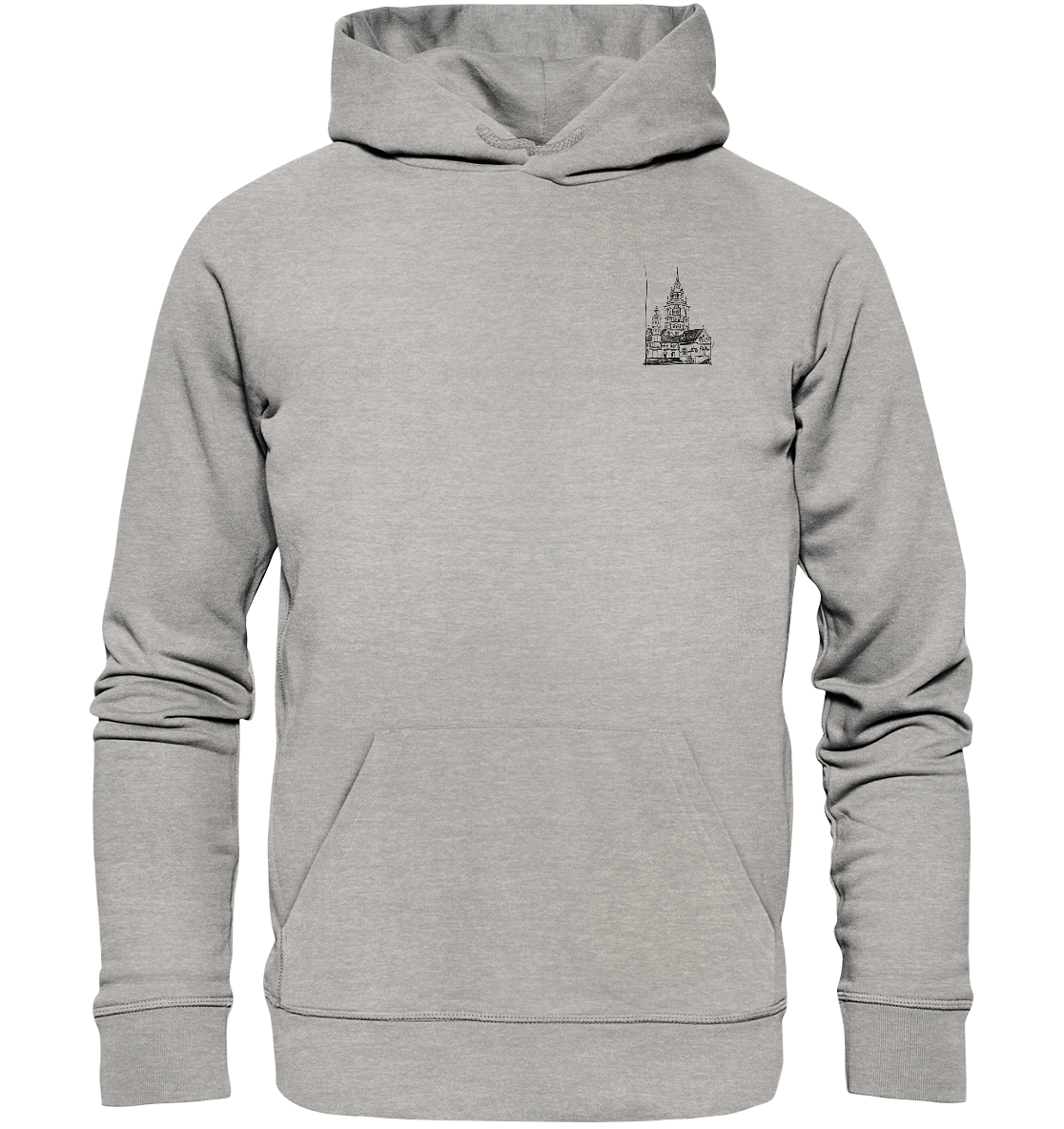 Meenzer Dom Frontprint Unisex - Organic Basic Hoodie