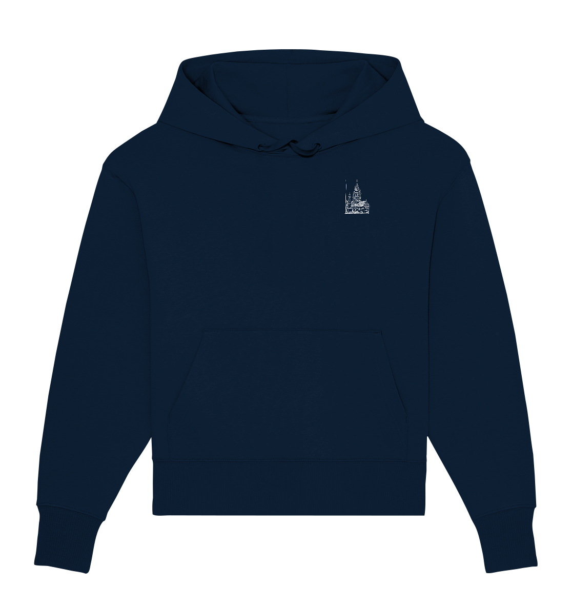 Meenzer Dom Frontprint Unisex - Organic Oversize Hoodie