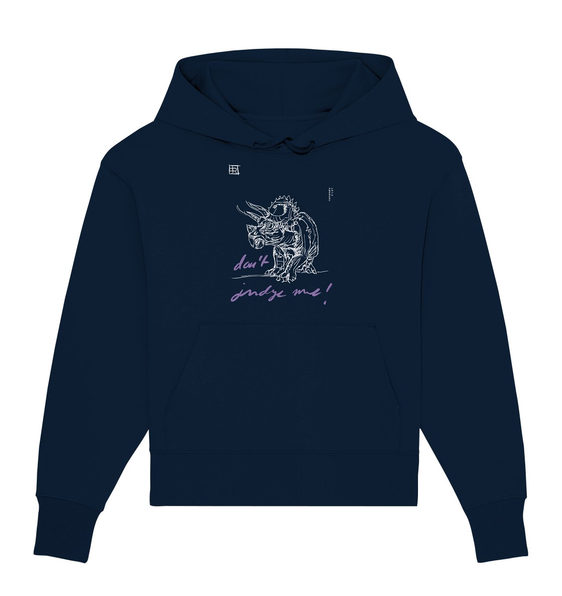 don´t judge me Frontprint Unisex - Organic Oversize Hoodie