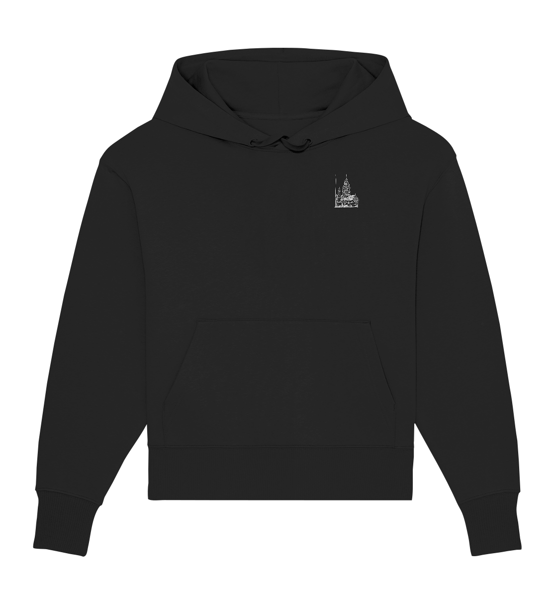 Meenzer Dom Frontprint Unisex - Organic Oversize Hoodie
