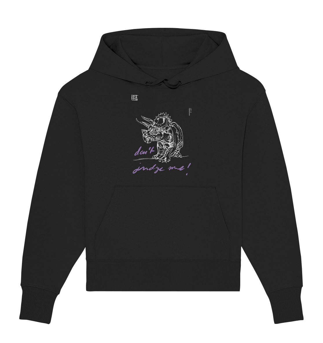 don´t judge me Frontprint Unisex - Organic Oversize Hoodie