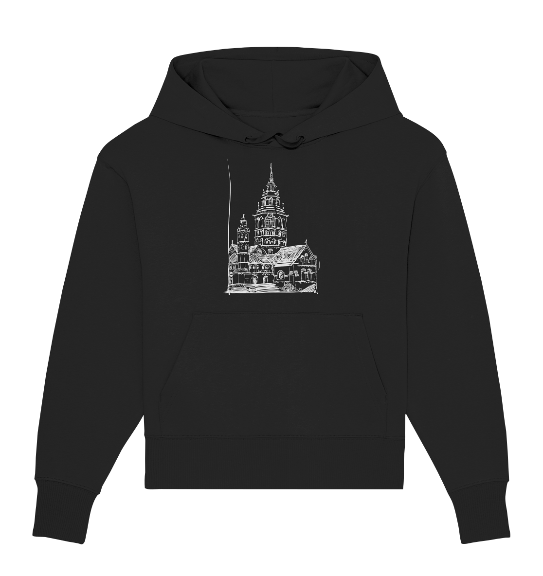 Meenzer Dom Frontprint Unisex - Organic Oversize Hoodie