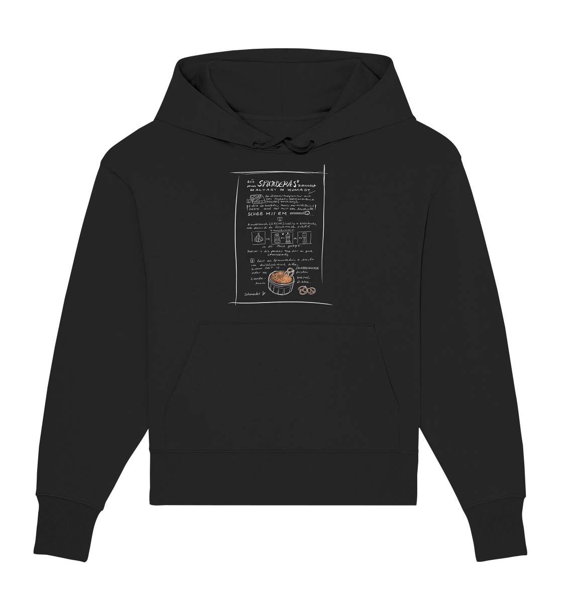 Spundekäs Frontprint Unisex - Organic Oversize Hoodie
