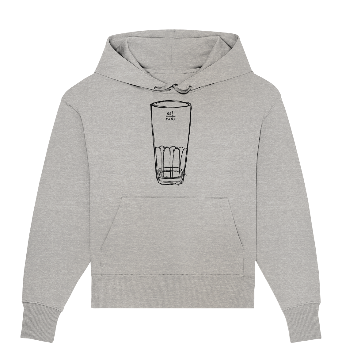 Meenzer Stange Frontprint Unisex - Organic Oversize Hoodie