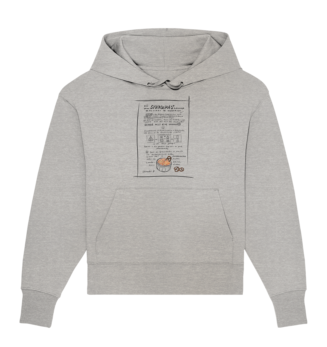 Spundekäs Frontprint Unisex - Organic Oversize Hoodie