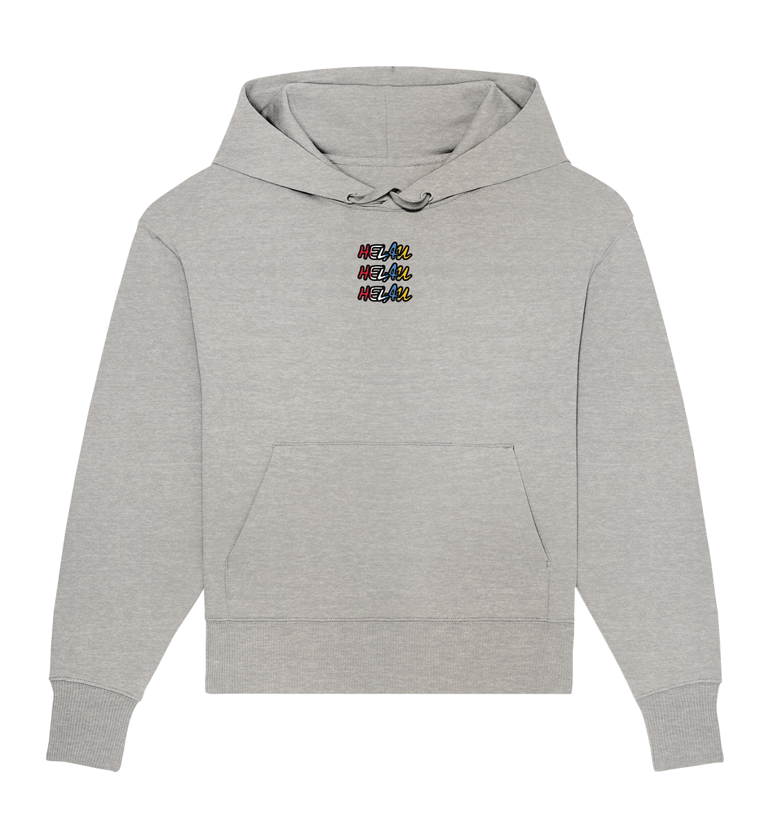 Helau Frontprint Unisex - Organic Oversize Hoodie