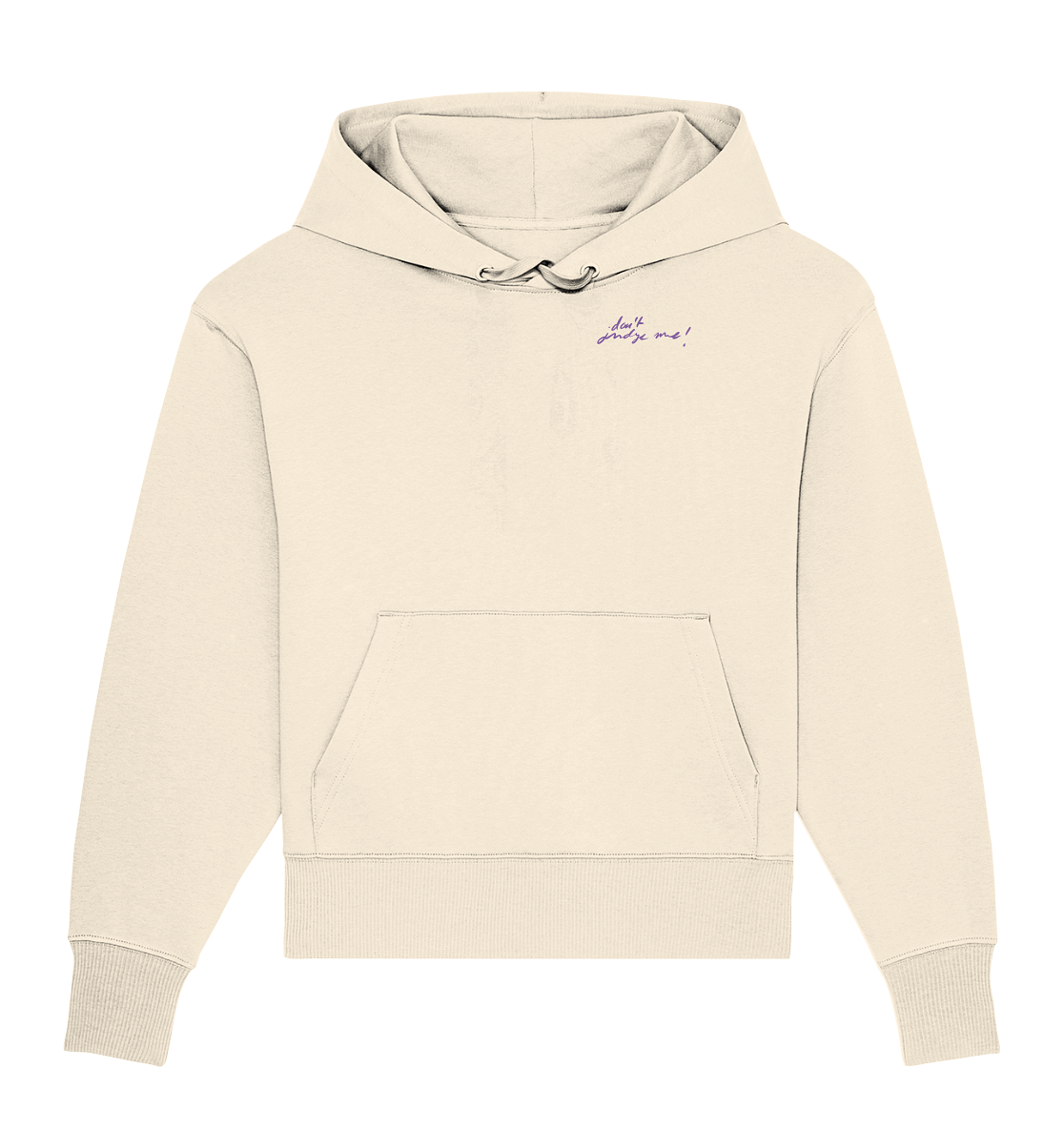 Don´t judge me Front,-Backprint Unisex - Organic Oversize Hoodie