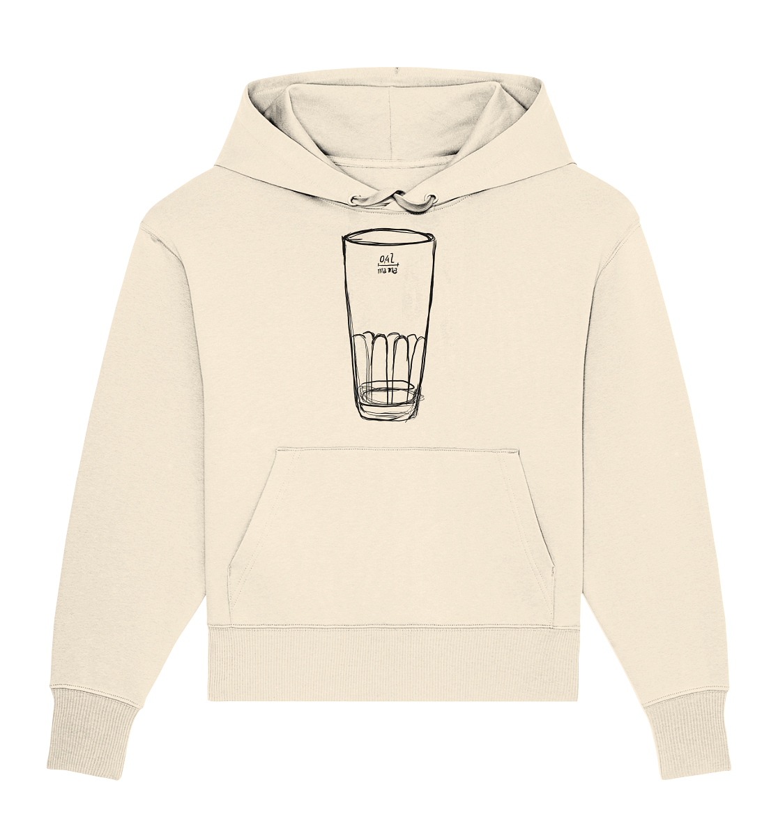Meenzer Stange Frontprint Unisex - Organic Oversize Hoodie