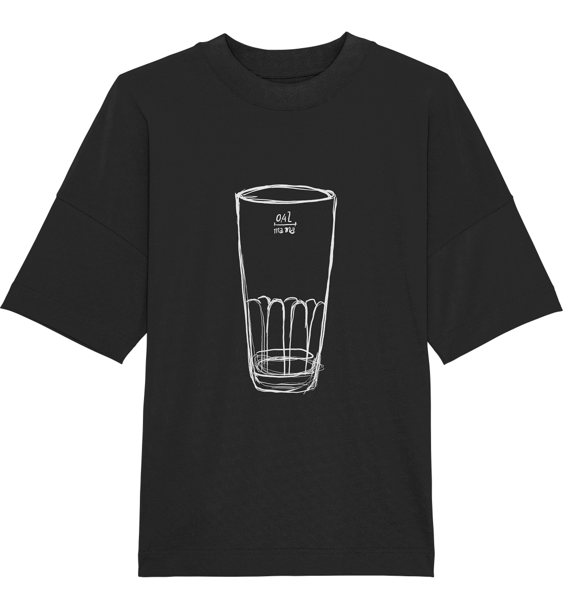 Meenzer Stange Backprint Unisex - Organic Oversize Shirt