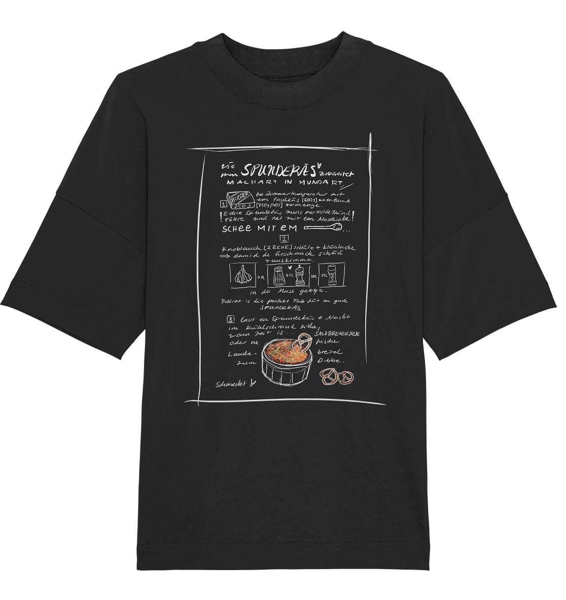 Spundekäs Frontprint Unisex - Organic Oversize Shirt