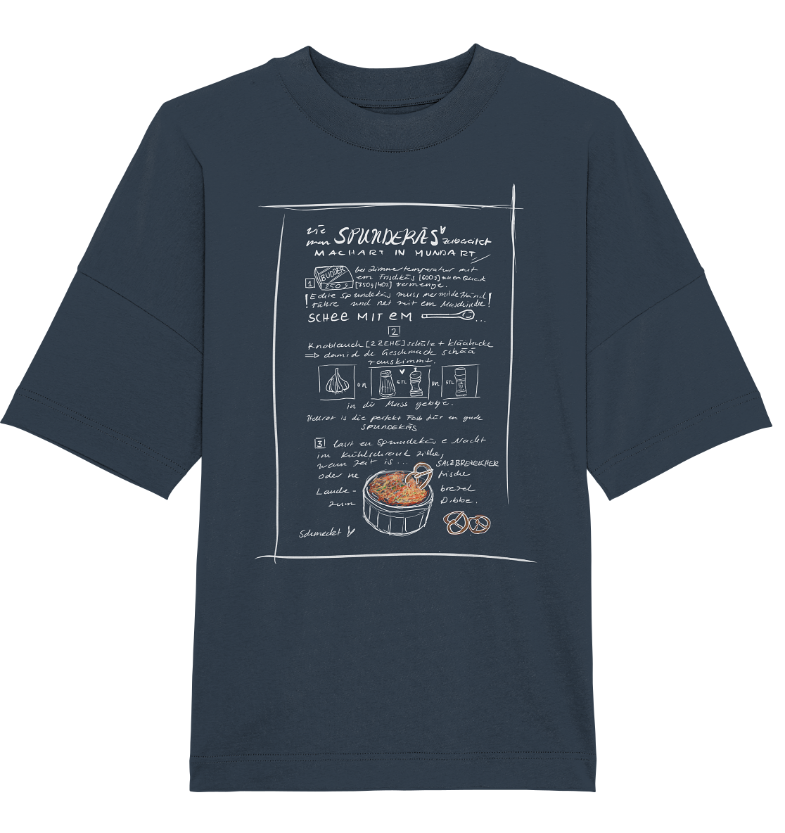 Spundekäs Frontprint Unisex - Organic Oversize Shirt