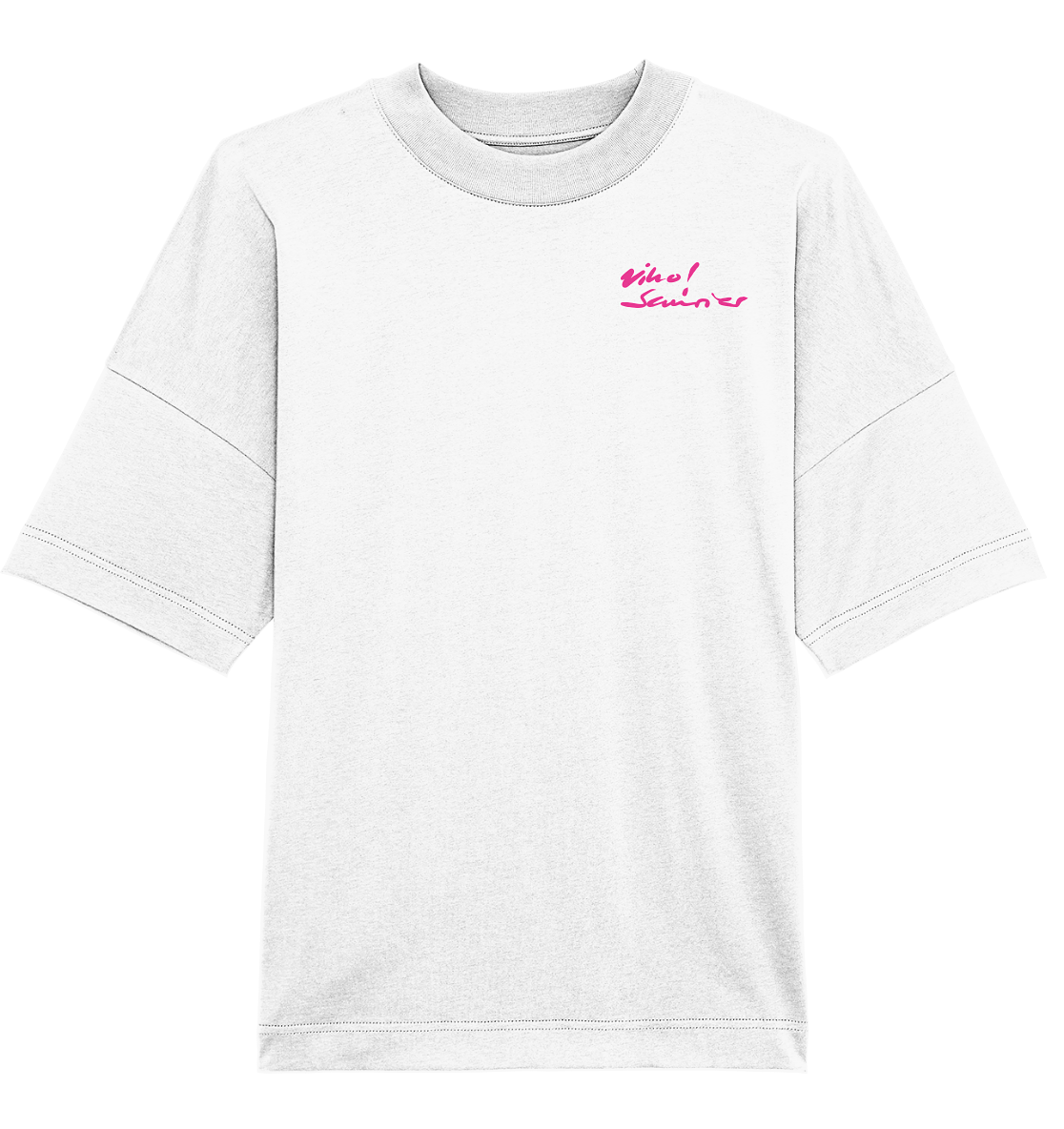 Vino! Saurier Front,-Backprint Unisex - Organic Oversize Shirt