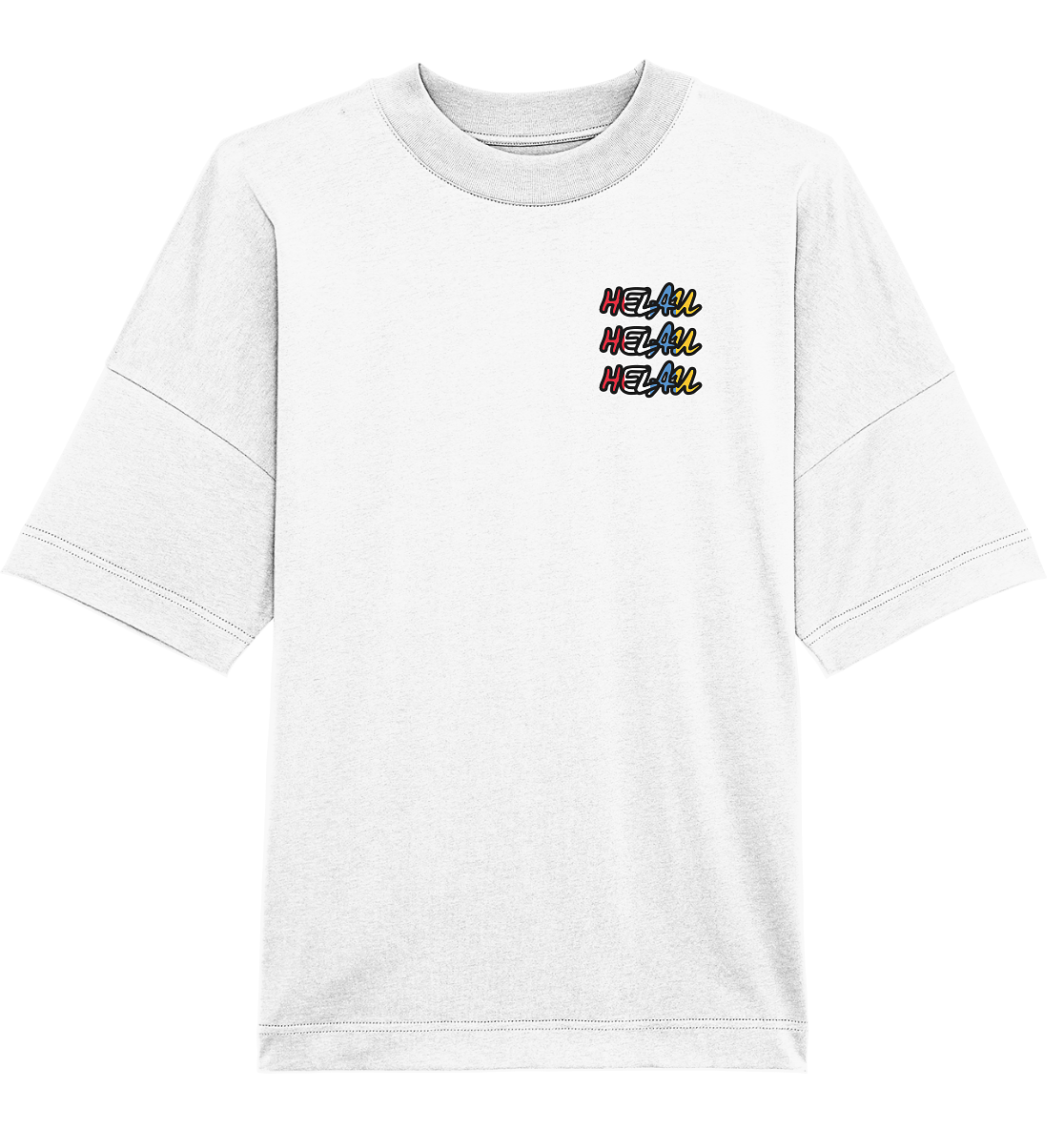 Helau Frontprint Unisex - Organic Oversize Shirt